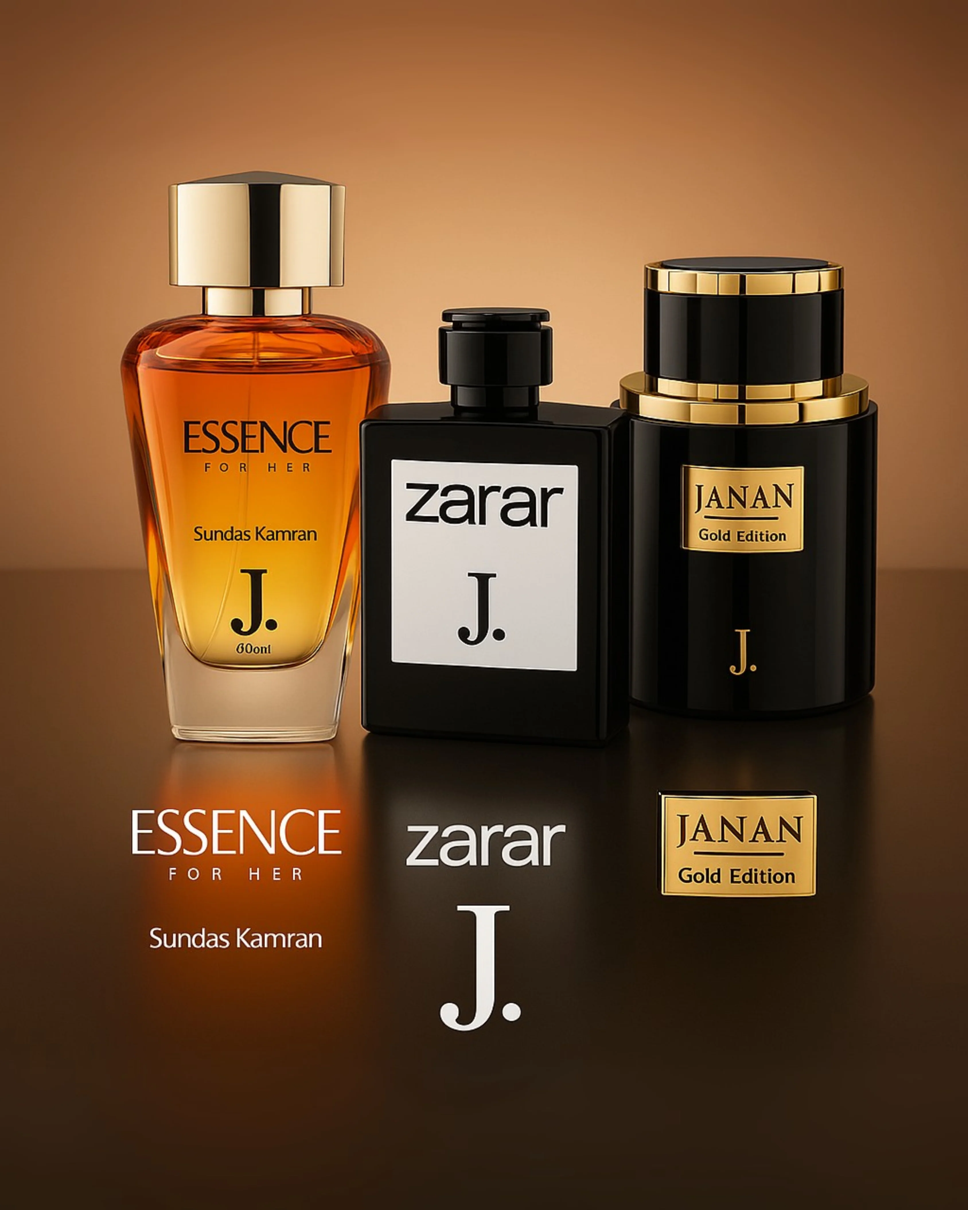 The Signature Collection by J. – Essence, Zarar, and Janan Gold Edition(100 RS delivery charges)